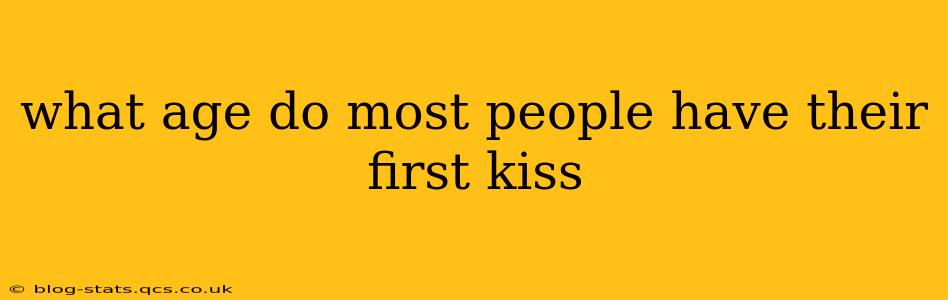 what age do most people have their first kiss