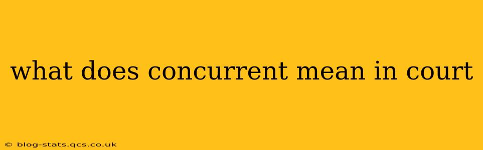 what does concurrent mean in court