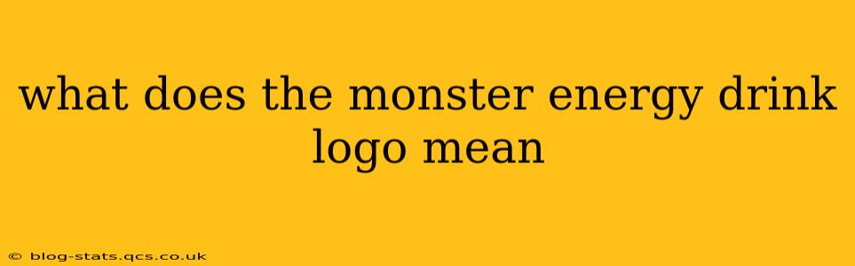 what does the monster energy drink logo mean