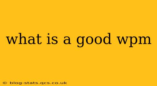 what is a good wpm