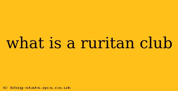 what is a ruritan club