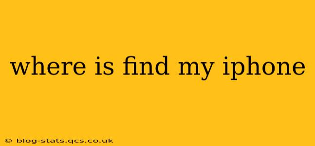 where is find my iphone