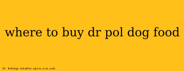 where to buy dr pol dog food